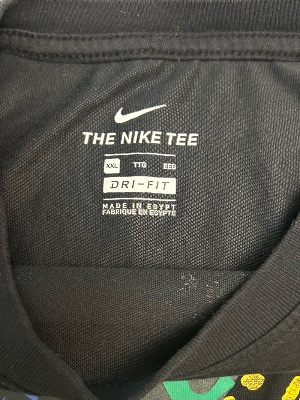 Nike Men's XXL DriFit Jungle Print Black Short Sleeve T-Shirt Graphic Print - Picture 7 of 9